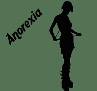 Anorexic Girl Silhouette