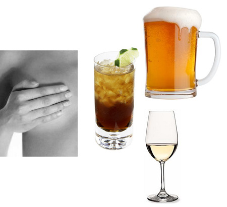 Covered breast, Alcohol