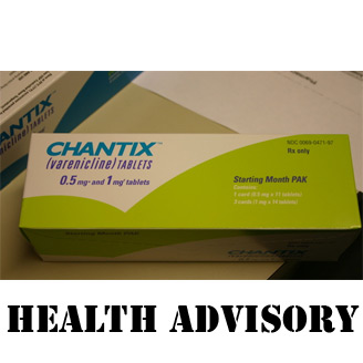 Chantix gets FDA Health Advisory