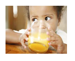 Child drinking Fruit Juice