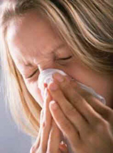 Woman with a Common Cold