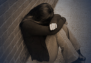 Adolescent depressed girl