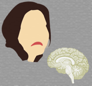 Depressed Lady, Brain