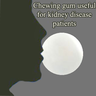 Face silhouette chewing gum