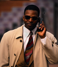 Man Talking on a Cell Phone