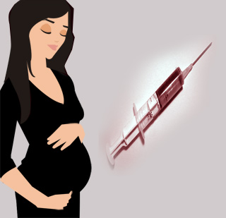 pregnant woman injection