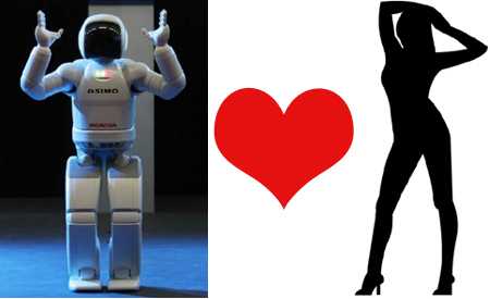 Robot and Woman