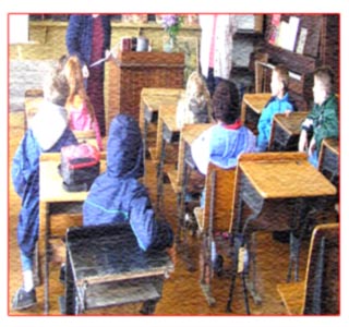 Kids in school classroom