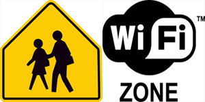 School WiFi Zone Sign