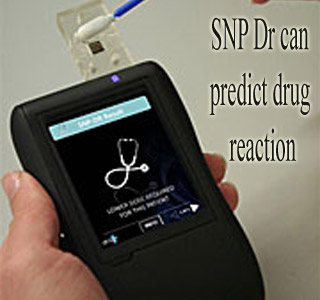 Hand-held DNA testing device
