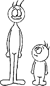 Tall and Short Cartoons