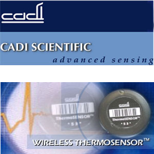 Cadi Scientific Logo and Thermo SENSOR