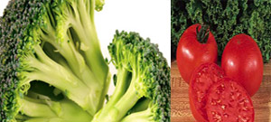 Tomato and Broccoli