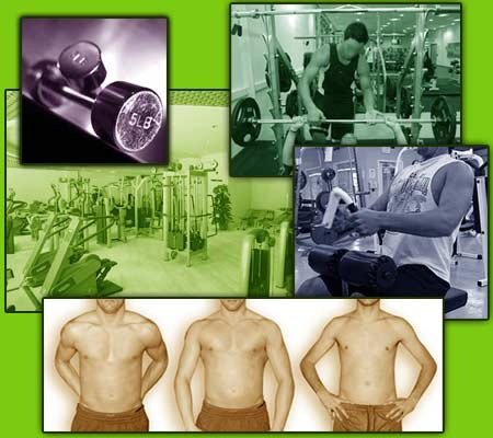 Weight Training Collage