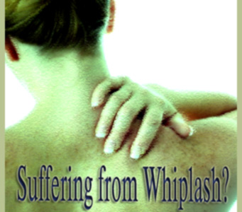 Women suffering Whiplash pain