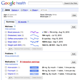 Google Health Update