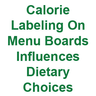  Calorie Labeling